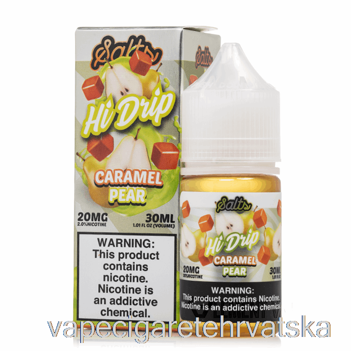 Vape Hrvatska Caramel Pear - Hi-drip Soli - 30ml 20mg